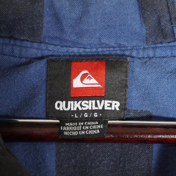 Quiksilver Hooded Jacket Mens Large Black Gray‎ Button Up Shirt Jacket - Picture 6 of 9